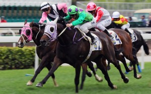 Tianchi Monster wins at Sha Tin in February. Photos: Kenneth Chan