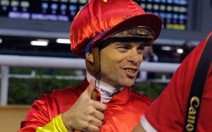 Umberto Rispoli is delighted with the win on Starlight at Happy Valley earlier this season. Photos: Kenneth Chan