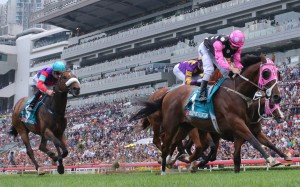 Beauty Generation cruises to victory in the Group One Champions Mile in 2018. Photos: Kenneth Chan