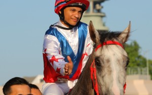 Grant van Niekerk gives Big Party a pat after one of their wins. Photos: Kenneth Chan