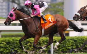 Beauty Generation wins the Champions Mile. Photos: Kenneth Chan