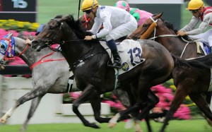 Golden Sixty wins at Sha Tin in April. Photos: Kenneth Chan