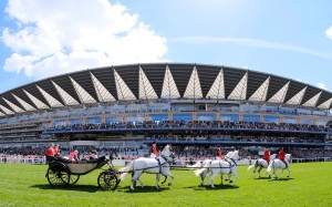 The Royal procession at Royal Ascot. Photo: GBRI
