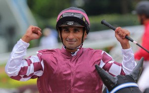 Karis Teetan celebrates a winner. Photos: Kenneth Chan