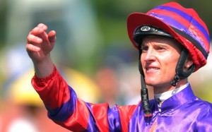 Zac Purton throws his goggles to the crowd after winning on Solomon’s Bay at Sha Tin on Sunday. Photos: Kenneth Chan