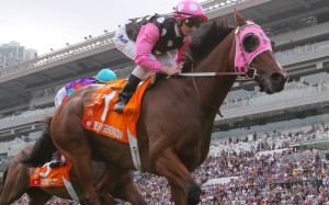 Beauty Generation races away to win the Group One Champion’s Mile last season. Photos: Kenneth Chan