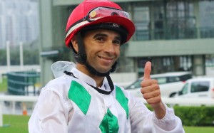 Joao Moreira celebrates a winner at Sha Tin on Sunday. Photos: Kenneth Chan