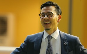 Frankie Lor shares a laugh after training a winner this season. Photos: Kenneth Chan