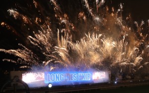 Fireworks light up Sha Tin after the 2018 Hong Kong International Races. Photos: Kenneth Chan