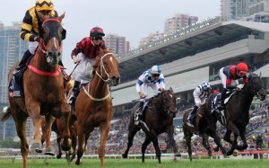 Glorious Forever wins the 2018 Hong Kong Cup. Photos: Kenneth Chan