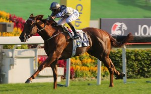 Aethero makes light work of the Jockey Club Sprint at Sha Tin on Sunday. Photos: Kenneth Chan