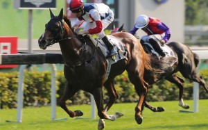 Zac Purton guides Fast Most Furious to victory at Sha Tin on Saturday. Photos: Kenneth Chan