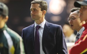 Douglas Whyte after the win of I’m The Conquist at Happy Valley on Wednesday night. Photos: Kenneth Chan