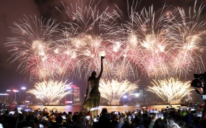 Fireworks over Victoria Harbour to celebrate the Lunar New Year – 2019 has been a year packed with action, heartbreak and highlights. Photo: Nora Tam