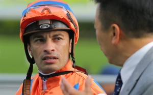 Silvestre de Sousa after riding a winner at Sha Tin. Photos: Kenneth Chan
