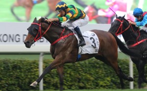 Furore wins last year’s Hong Kong Derby. Photos: Kenneth Chan