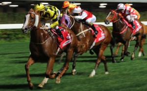 Zac Purton guides Stronger to victory at Happy Valley on Wednesday night. Photos: Kenneth Chan