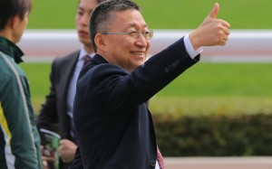 Francis Lui celebrates after training a winner this season. Photos: Kenneth Chan