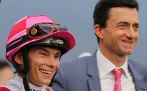 Alexis Badel and Douglas Whyte after winning with Super Wealthy at Sha Tin. Photos: Kenneth Chan