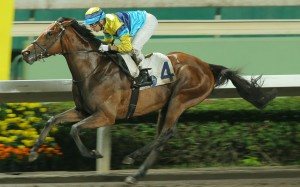 Righteous Doctrine salutes at Sha Tin on April 1. Photos: Kenneth Chan