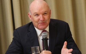 David Hayes during his unveiling at Sha Tin earlier this season. Photos: Kenneth Chan