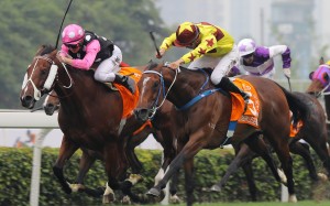 Beauty Generation and Southern Legend go toe-to-toe in the Champions Mile. Photo: Kenneth Chan
