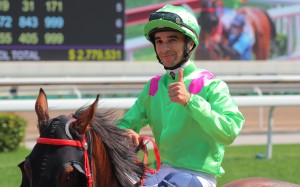 Joao Moreira celebrates one of his 107 winners this season. Photos: Kenneth Chan