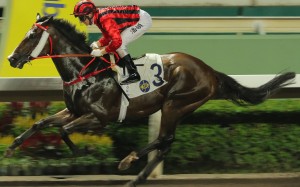 Zac Purton and Kings Shield kick clear of their rivals at Sha Tin on Wednesday night. Photos: Kenneth Chan