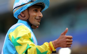 Karis Teetan is all smiles after one of his 74 winners so far this season. Photos: Kenneth Chan