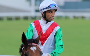 Joao Moreira returns to scale after winning on Good Luck Friend. Photos: Kenneth Chan