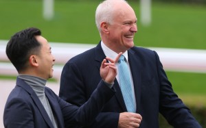 David Hall celebrates a win at Sha Tin. Photos: Kenneth Chan