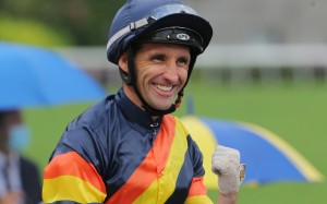 Neil Callan celebrates a winner earlier this season. Photos: Kenneth Chan