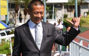 Danny Shum celebrates a winner last season. Photos: Kenneth Chan