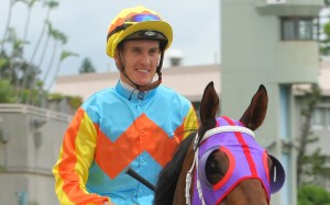 Chad Schofield reunites with David Hayes at Happy Valley on Wednesday. Photos: Kenneth Chan