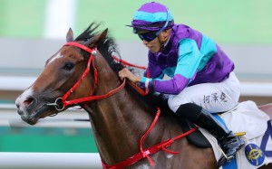 Winning Dreamer bolts in at Sha Tin on Sunday. Photos: Kenneth Chan