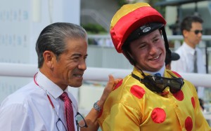 Hong Kong trainer Tony Cruz with jockey Oisin Murphy after a win in May 2018. Photos: Kenneth Chan