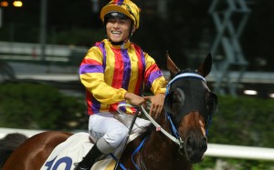 Keith Yeun returns after riding a winner at Happy Valley. Photos: Kenneth Chan