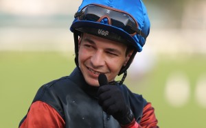 Vagner Borges celebrates after landing a double at Sha Tin on Sunday. Photos: Kenneth Chan