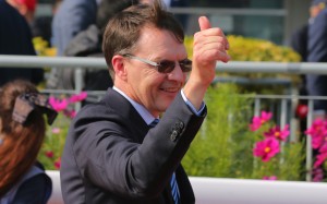 Aidan O’Brien celebrates a victory at Sha Tin. Photos: Kenneth Chan