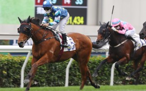 Lucky Patch coasts to victory under Matthew Poon at Sha Tin last month. Photos: Kenneth Chan