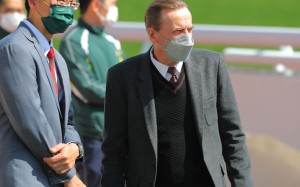 John Size after training a winner at Sha Tin this season. Photos: Kenneth Chan