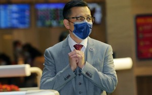 Frankie Lor celebrates a Happy Valley winner this season. Photos: Kenneth Chan