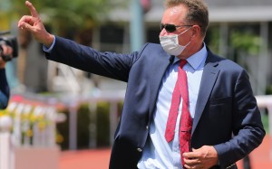 Tony Millard celebrates a winner at Sha Tin. Photos: Kenneth Chan
