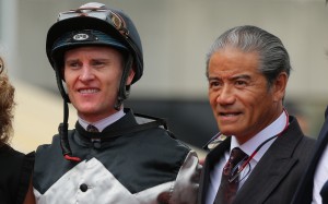 Zac Purton and Tony Cruz celebrate one of Exultant’s wins in the Champions & Chater Cup. Photos: Kenneth Chan