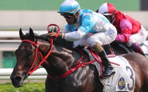 Karis Teetan boots home one of his nine winners so far this season. Photos: Kenneth Chan