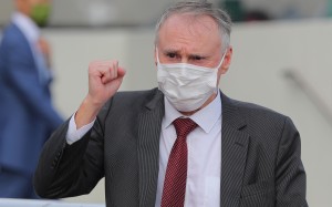 Paul O’Sullivan celebrates Snowalot’s victory at Sha Tin on Sunday. Photos: Kenneth Chan