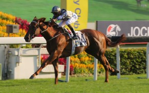 Aethero wins the Jockey Club Sprint in 2019. Photos: Kenneth Chan