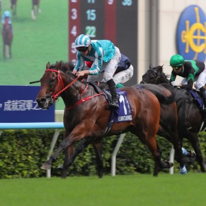 Romantic Warrior wins the Group One Champions & Chater Cup in May. Photos: Kenneth Chan