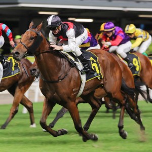 Young Arrow storms home to score under Zac Purton. Photos: Kenneth Chan