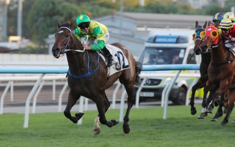 Sky Trust and Maxime Guyon run riot at Sha Tin. Photos: Kenneth Chan